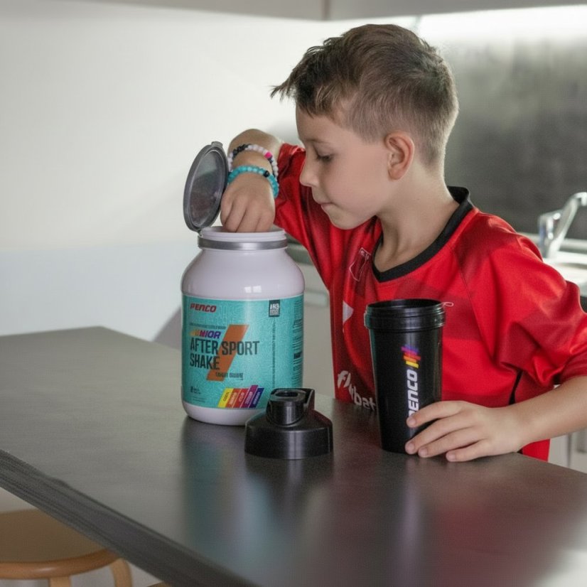 Penco JUNIOR AFTER SPORT SHAKE 250 g - PRÍCHUŤ: čokoláda