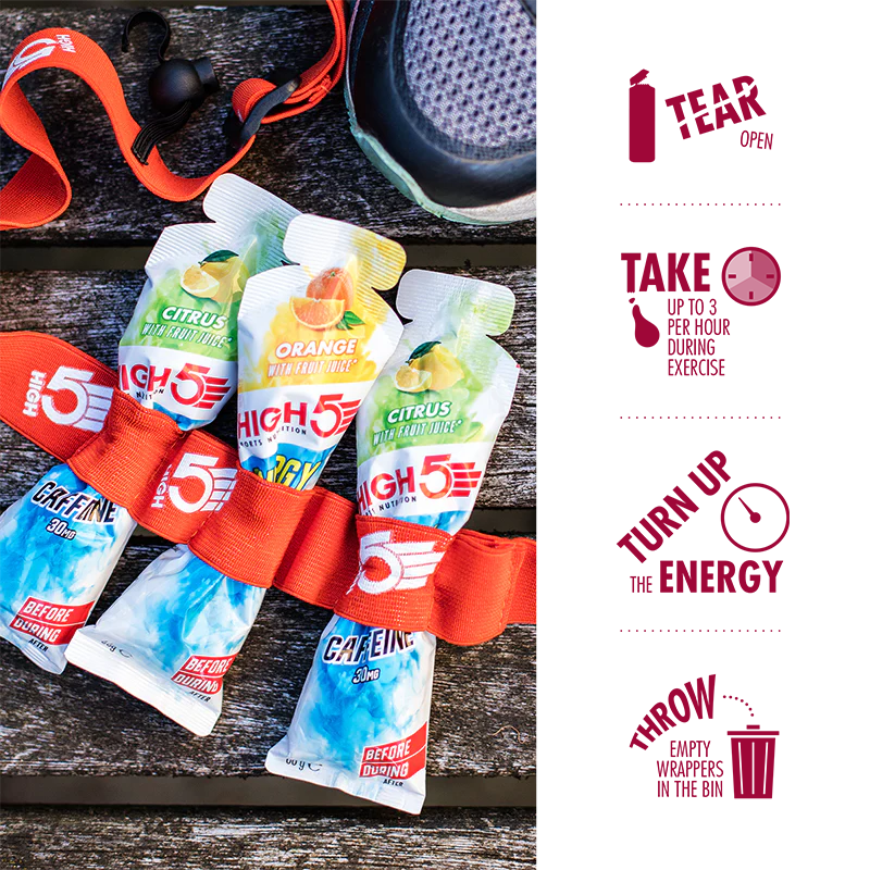 High 5 ENERGY GEL AQUA CAFFEINE 66 g