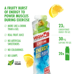 High 5 ENERGY GEL AQUA CAFFEINE 66 g