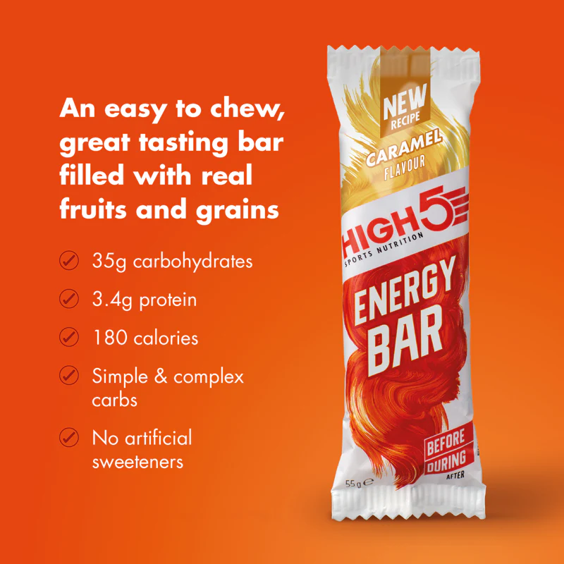 High 5 ENERGY BAR 55 g - PRÍCHUŤ: karamel