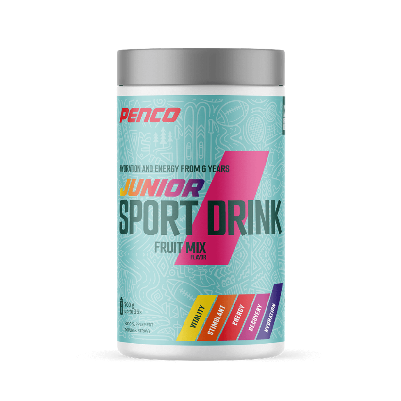 Penco JUNIOR SPORT DRINK 700 g + FĽAŠA GRÁTIS - PRÍCHUŤ: pomaranč