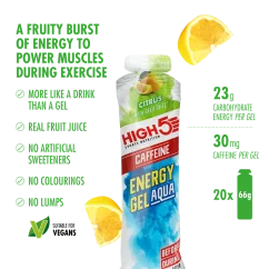 High 5 ENERGY GEL AQUA CAFFEINE 66 g